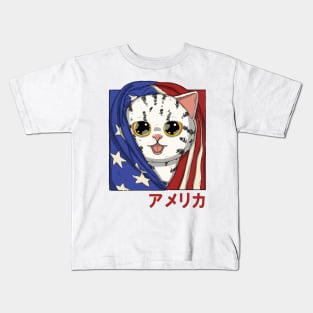 American Neko Kids T-Shirt